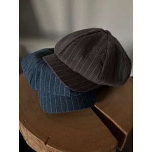 Vintage Style Pinstripe Newsboy Cap